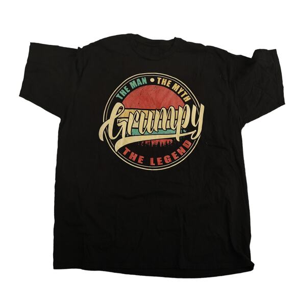 Grumpy The Man The Myth The Legend Vintage Retro Fathers Day T-Shirt 2XL - Picture 1 of 2
